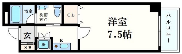 本町駅 徒歩8分 4階の物件間取画像